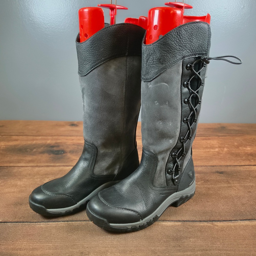 Ariat Grasmere Pro GTX Boot Womens 8B Black Good Waterproof Leather 10011849